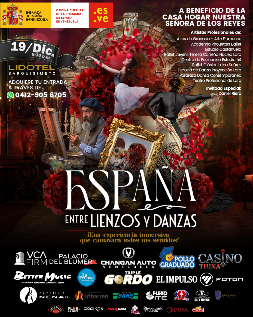 19/12 << ESPAÑA: ENTRE LIENZOS Y DANZAS >> BARQUISIMETO, EDO LARA