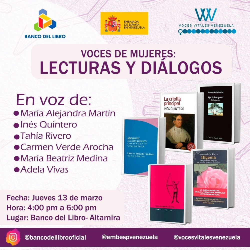 <<VOCES DE MUJERES: LECTURAS Y DIÁLOGOS>>