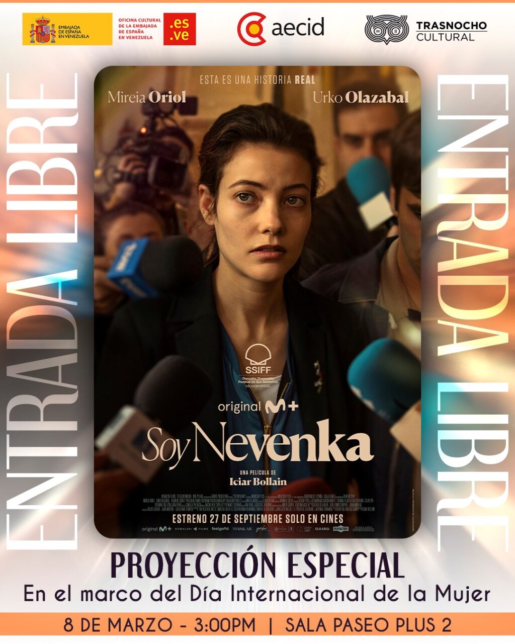 8/03 << SOY NEVENKA <<CINE  >>DÍA INTERNACIONAL DE LA MUJER 2026